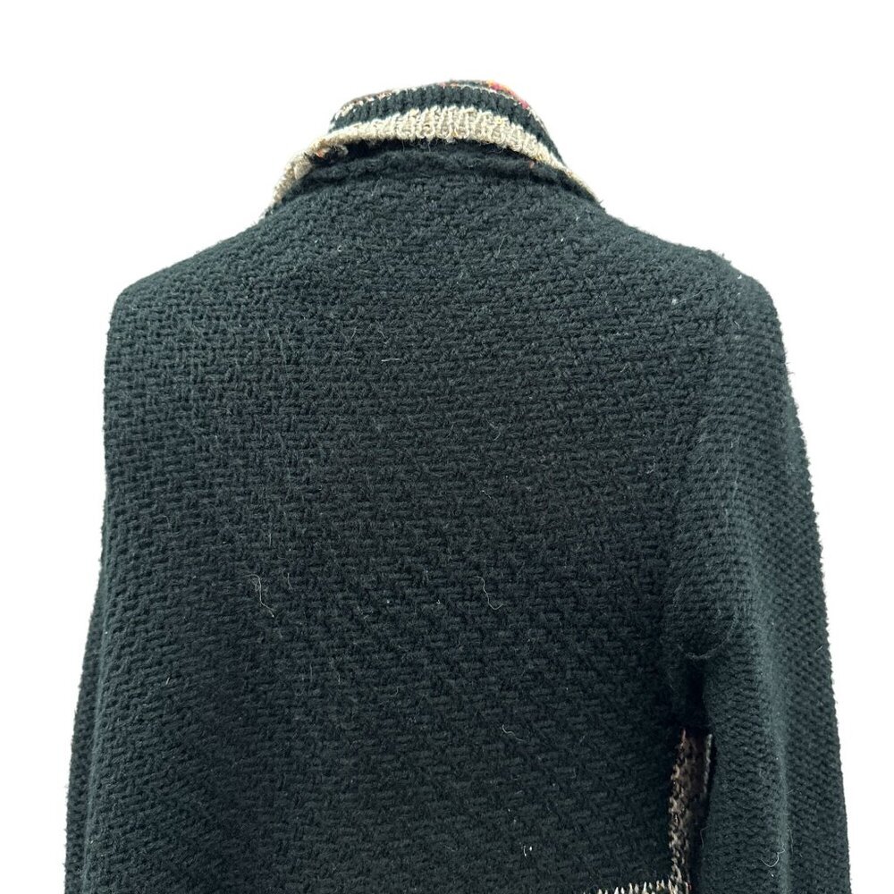 Alberto Makali Open Front Cardigan Mixed Media Sparkly Boho Gspy Sweater Women M - Picture 4 of 11